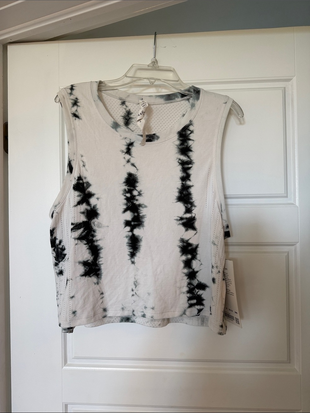 lululemon athletica White & Black Tie-Dye Sleeveless Tank